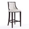 Manhattan Comfort Fifth Avenue Bar Stool in Pearl White and Walnut (Set of 3) 3-BS007-PW - alternate 4